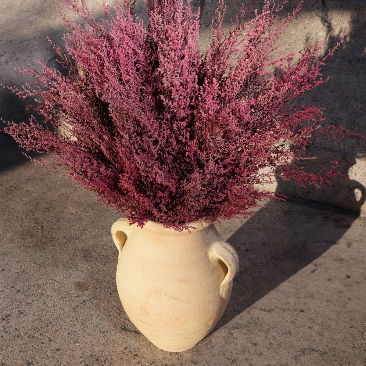 The Connemara | Preserved Heather by Eos Blooms brightens stone steps with everlasting blooms.