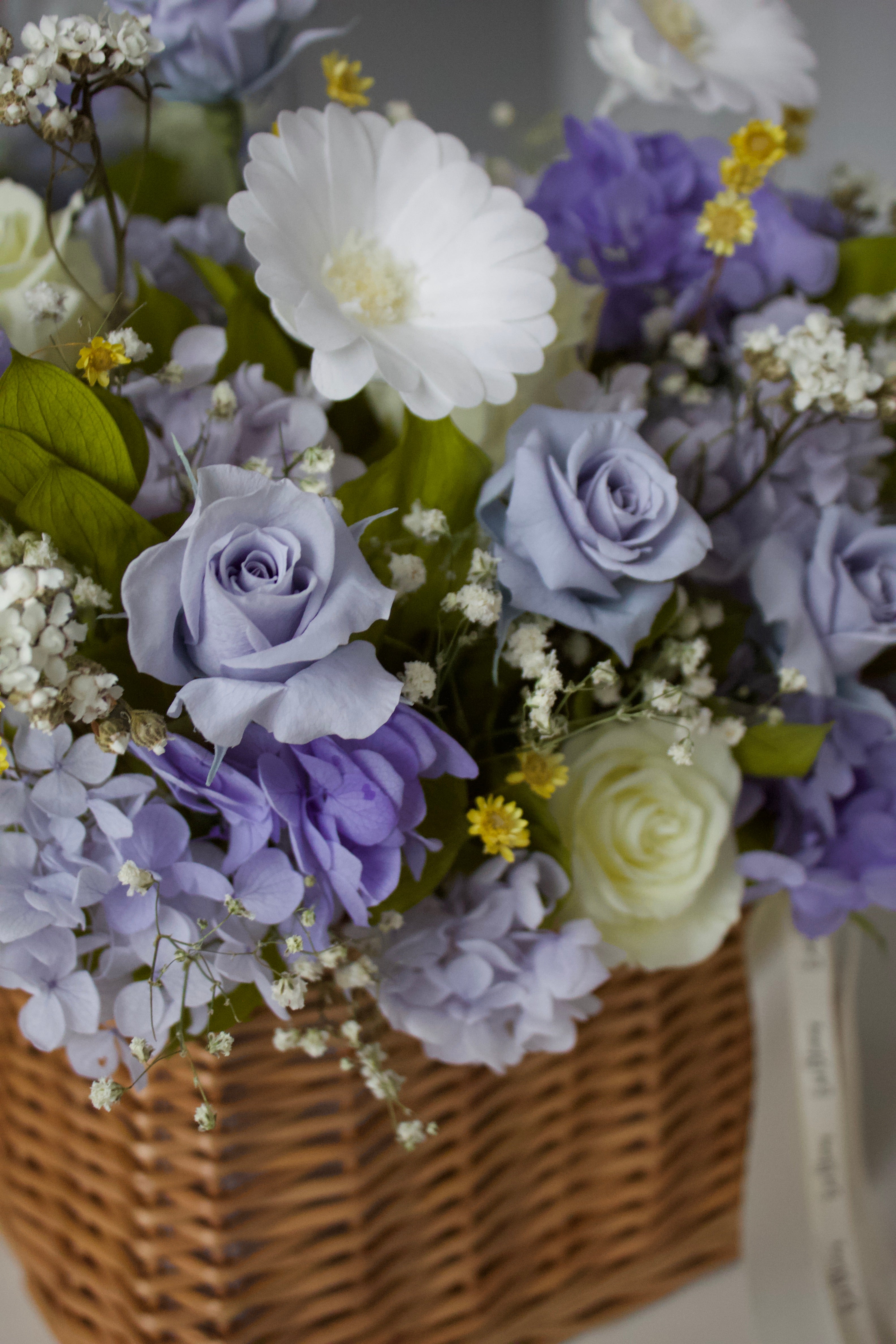 Spring and summer preserved flowers
